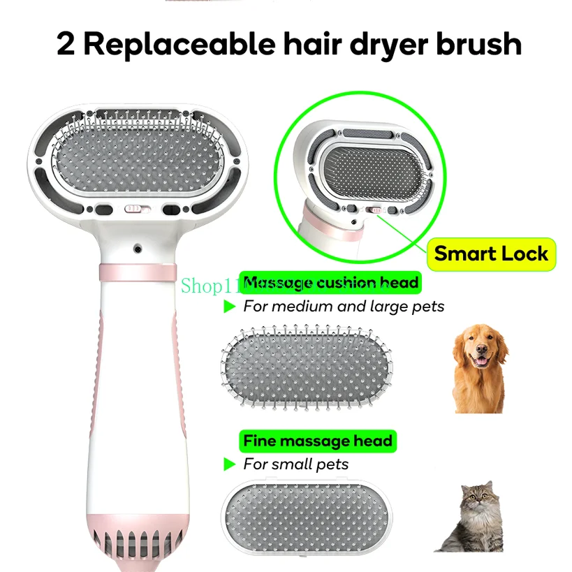 3 In 1 Hair Dryer Dematting Tools For Dogs Petsproduct Pet Grooming Products Pet Brush Dryer