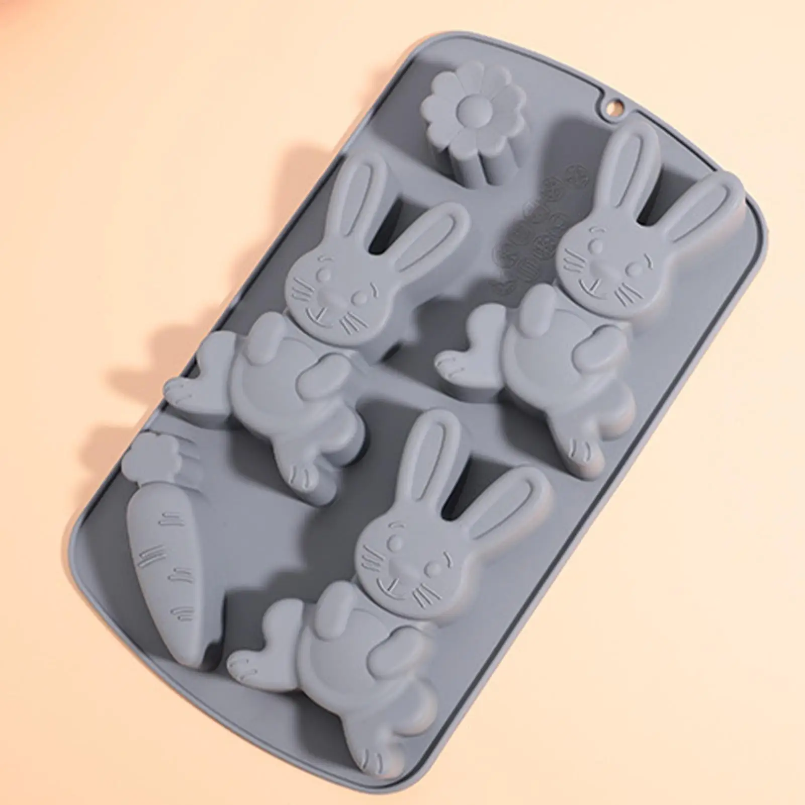 Easter Bunny Baking Mold Non Stick 3D Bunny Shape Resin Mold for Gummies Ice Jelly Pastry Cake Decoration Soap Chocolate Cupcake - view 4