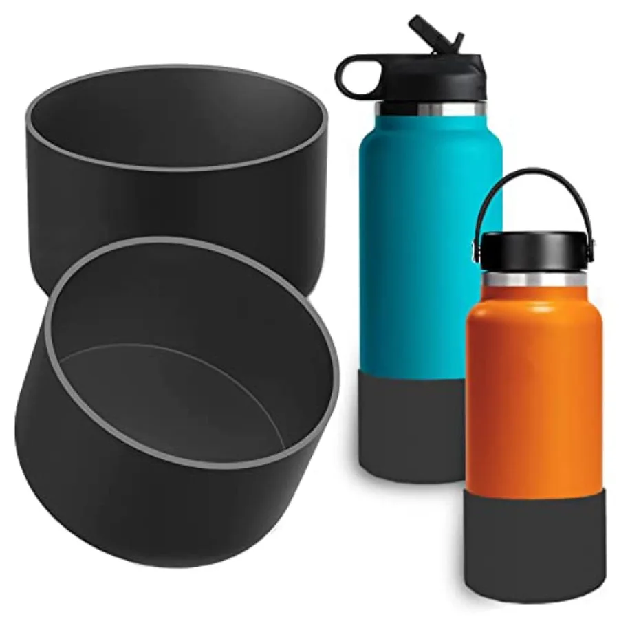 

Ботинка для бутылки с водой Hydroflask 3240 унций Силиконовый чехол без бисфенола А, совместимый со всеми бутылками для воды с нижней шириной