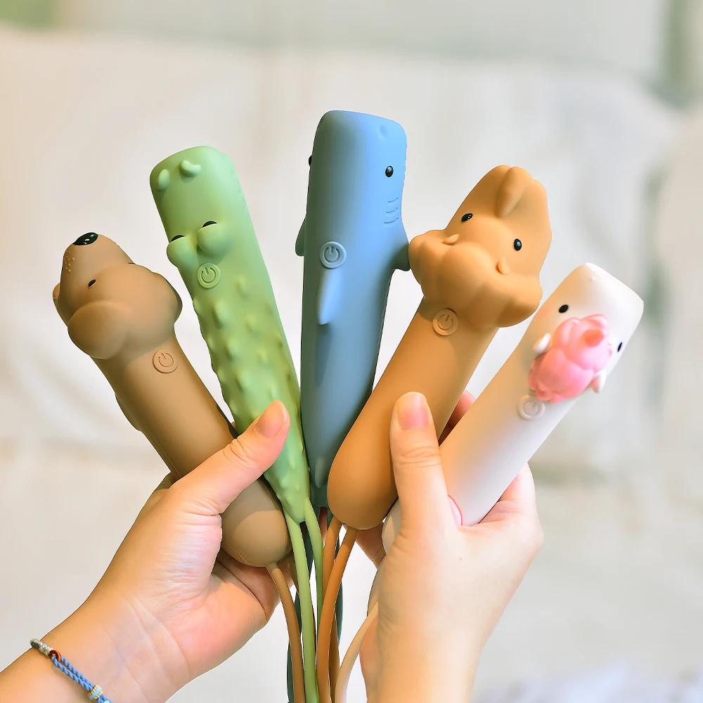 

Cute Animal Silicone Flashlight, USB Rechargeable, Stepless Dimming, Portable LED Night Light for Home