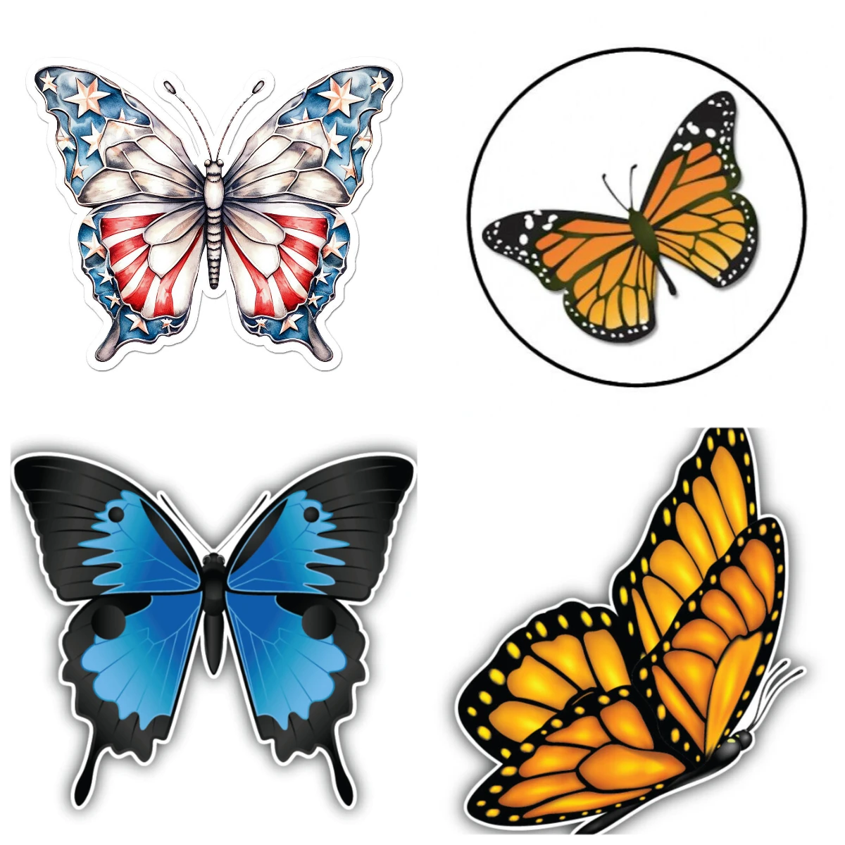 

Purple Butterfly Window Auto Sticker Decal PVC Waterproof Car Wrap Motorcycle Decoration