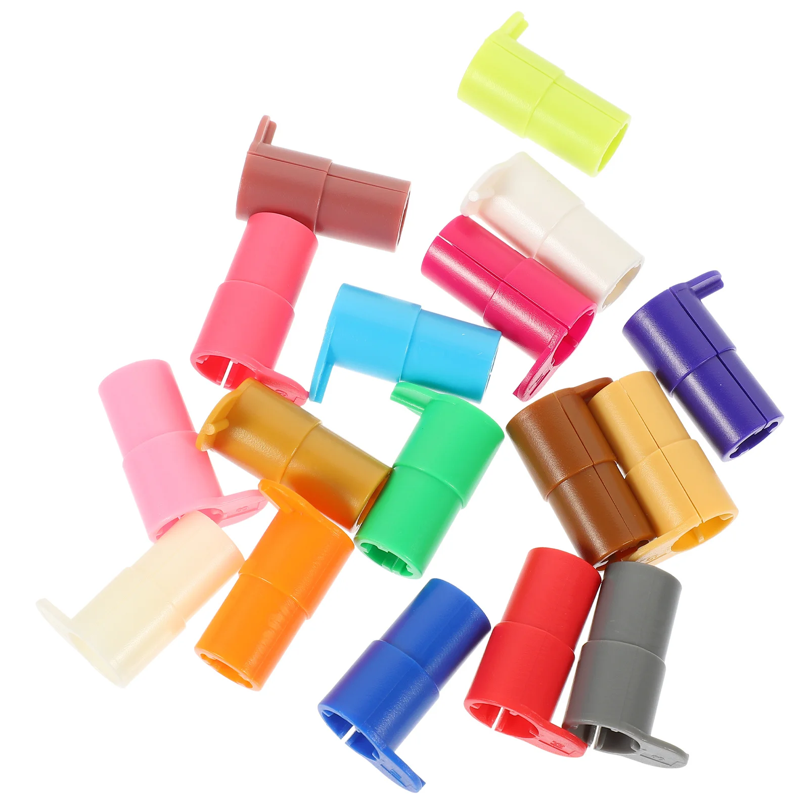 

17pcs Replacement Plastic Pen Adapters For Cutting Machines Holders Accurate Height Colorful Identification Compatible