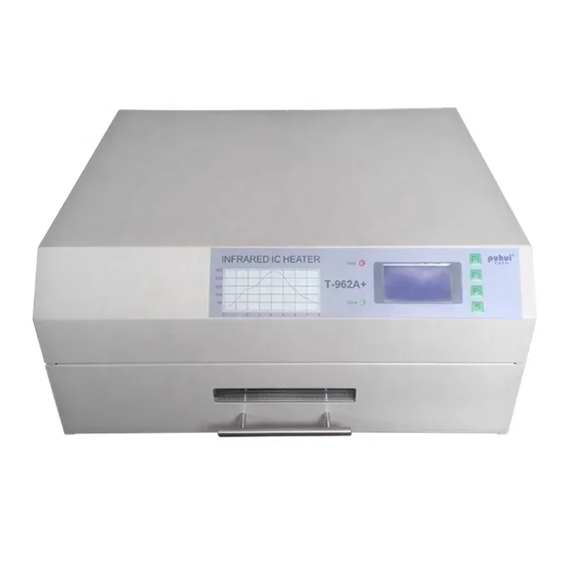 

Desktop Reflow Oven for PCB Soldering - Small Solder Paste T-962A+ Lead-Free Reflow Oven for Electronic Component Assembly