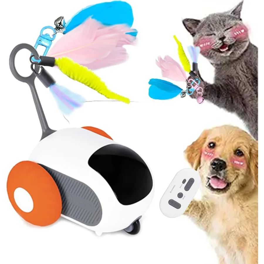 

Turbo Tail 5.0 Remote Control Cat Toy Interactive Cat Toys for Indoor Cats Automatic Kitten Toys with 2Speed Adjustment Remote