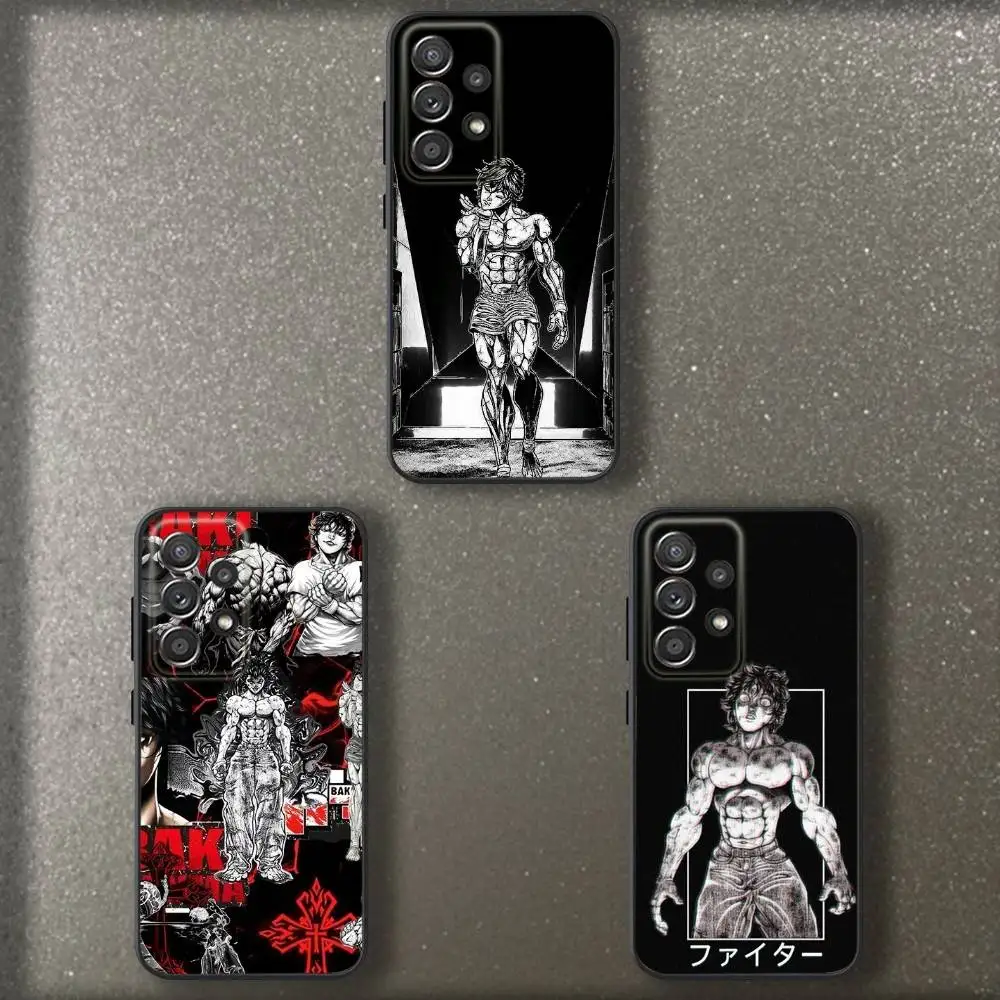 

Anime B-Baki Hanmas Phone Case For Samsung S 25,24,23,22,30,21,10,9,Ultra,Plus,Lite,FE,4,5 G Soft Black Case