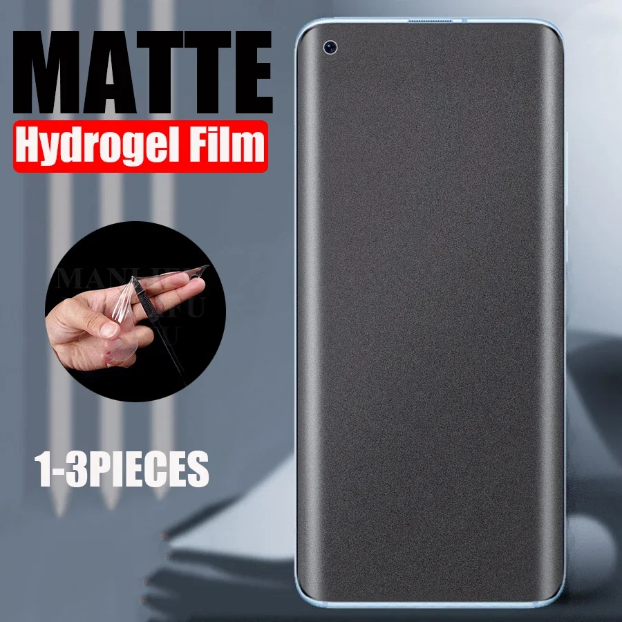 1-3pcs matte hydrogel film for xiaomi mi 11 lite 10t 11t 9t poco m3 x3 f3 frosted screen protector film redmi note 8 8t 9 10 pro