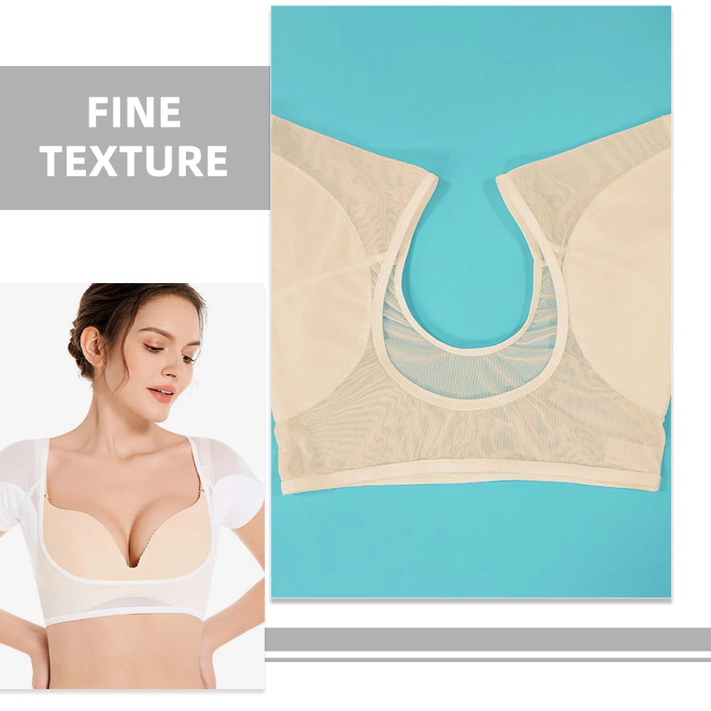 

3pcs Underarm Sweat Vest Women Breathable Chinlon Reusable Sweat-Proof Summer Vest Washable Sweat Pads Ladies Jogging Yoga