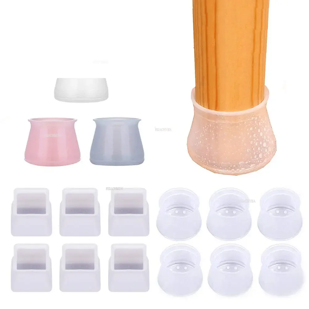 

16Pcs Silicone Chair Legs Cover Floor Protectors Non-Slip Feet Pads Furniture Stool Table Feet Caps Floor Protection Home Decor