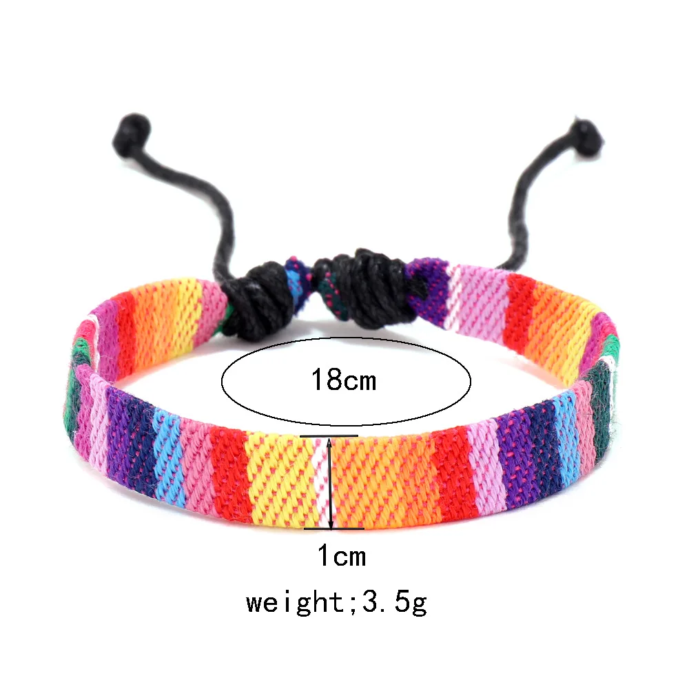12-teiliges Set bunter Nepal-Armbänder für Damen, ethnische Stoffarmbänder, geflochtene Seilarmbänder, Herrenarmbänder, Boho-Sommer-Schmuckaccessoires – Detail 1