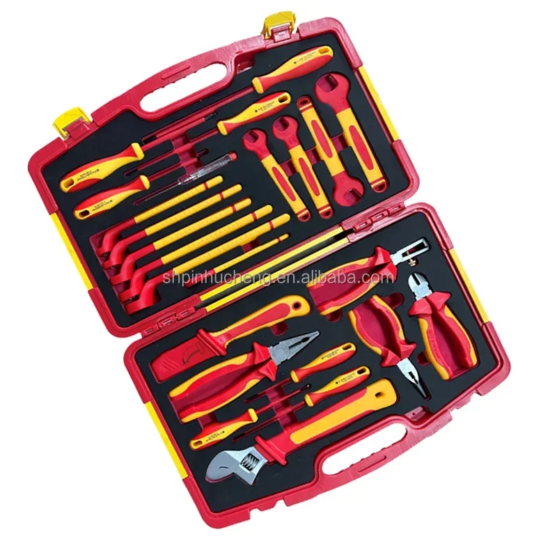 2025 24 قطعة أداة العزل VDE كماشة 1000 فولت كابل سكين حلقة وجع نهاية مفتوحة وجع دعوى