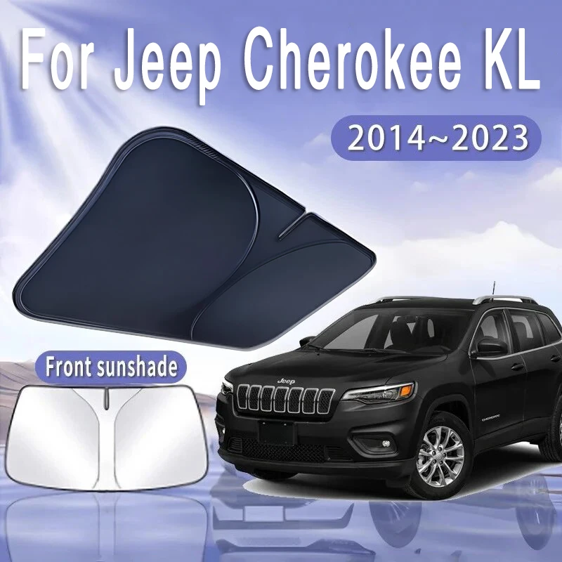 

For Jeep Cherokee KL 2014~2023 2018 2020 2022 Car Sun Visor Front Windshield Sunshade Heat Insulation Summer Cooling Accessories