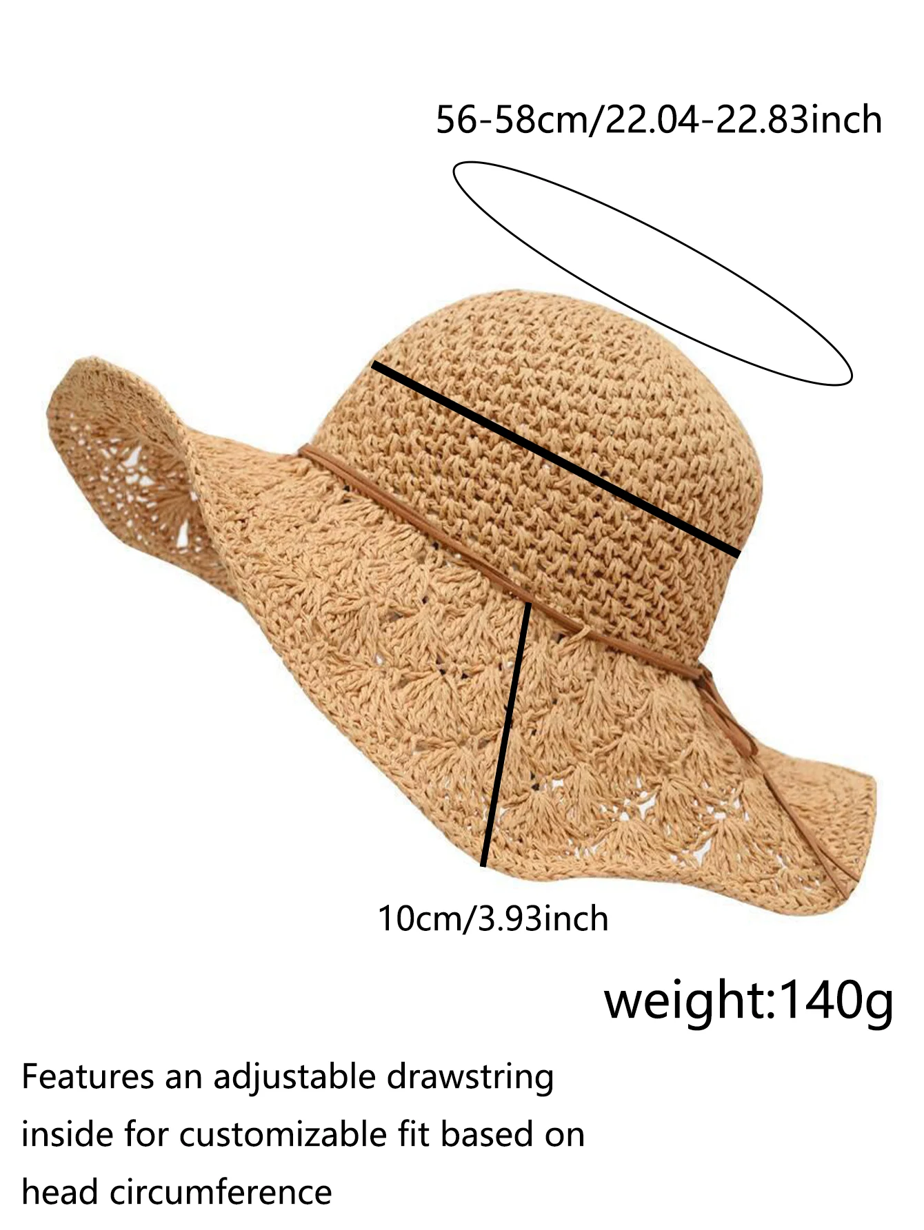 Handmade Straw Hat for Women Summer Fashion Bowknot Foldable Sunscreen Panama Lady Wide Brim Outdoor UV Sunscreen Beach Cap