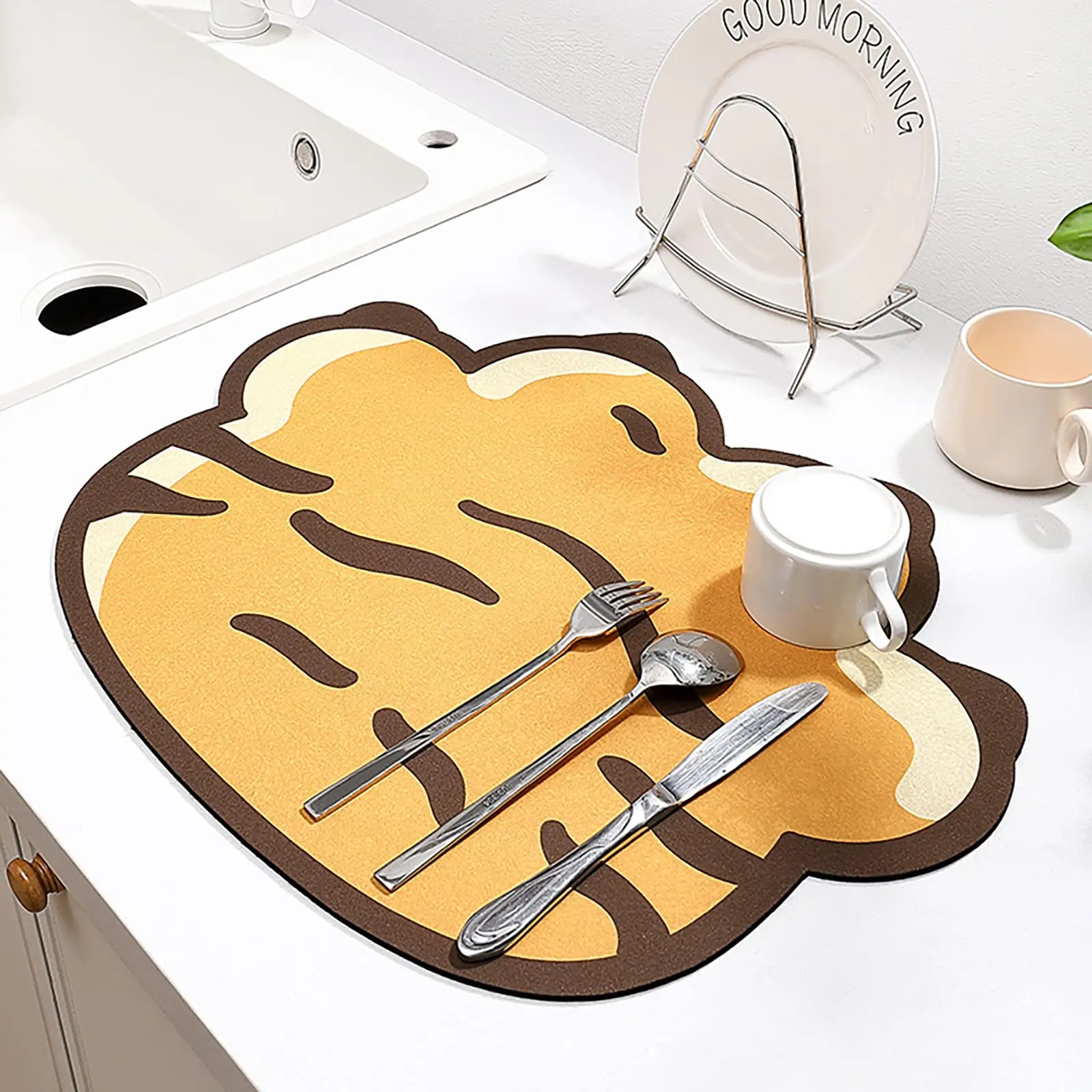 

Table Glass Bowl Dish Dining Table Mats Non-Slip Water Absorbent Stain Resistant Easy to Clean Place Mats
