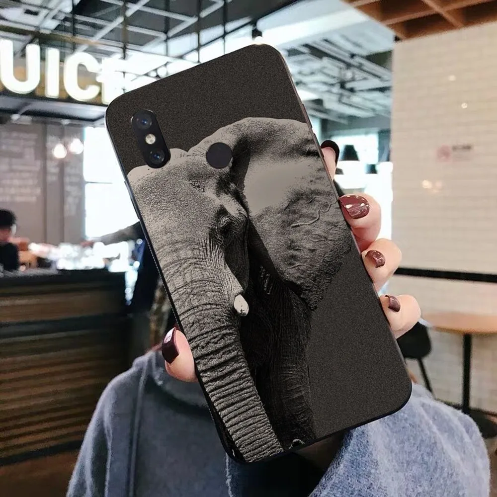 Dier Olifant Telefoon Case Voor Xiaomi Mi 5X 8 9 10 11 12 Lite Pro 10T Poco X 3 Pro Poco M3 Note 10 Pro Lite