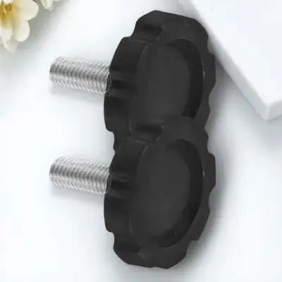 

2 Pcs Foot Screws Knob Threaded Plastic Adjustment for Base Parasol Insert Umbrella Stand