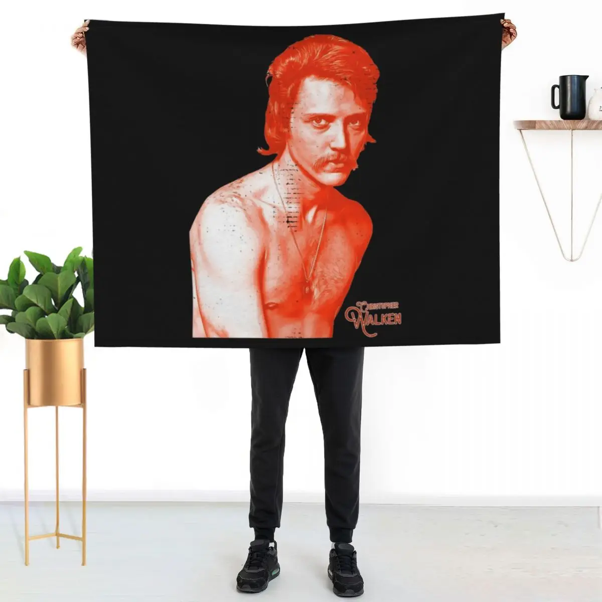 Needed Gifts Christopher Walken Cute Graphic Gift Throw Blanket Cute Decorative Sofa Hairy Sofa Throw Blankets