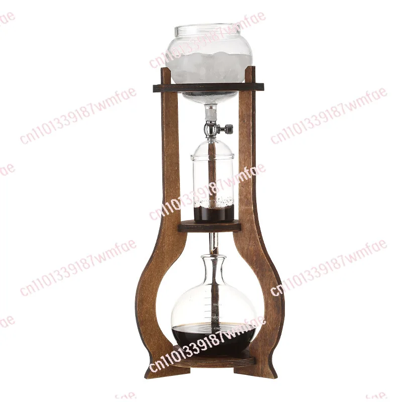Ice Coffee Drip Pot Rack Set Cold Brew Coffee Maker Set Home ice drip Glass Coffee Brew Pot Set