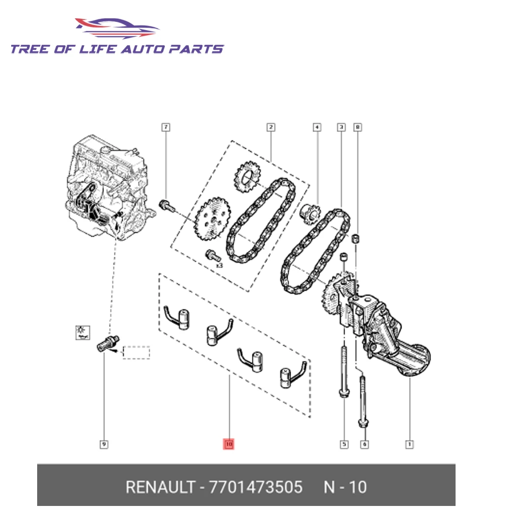 4x مكبس زيت التبريد النفاثة لرينو داسيا داستر ميجان سانديرو لوجان 1.5 DCi 1.6 16V K4M 7700108577 13081-00QAA 77 01 473 505