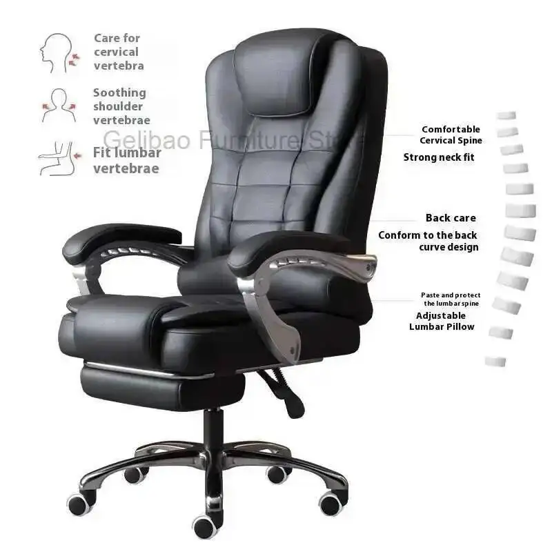 Chaise de bureau ergonomique en cuir Design relaxant rose commode de travail Chaises en bois Portable luxe étudiant vanité maille basse