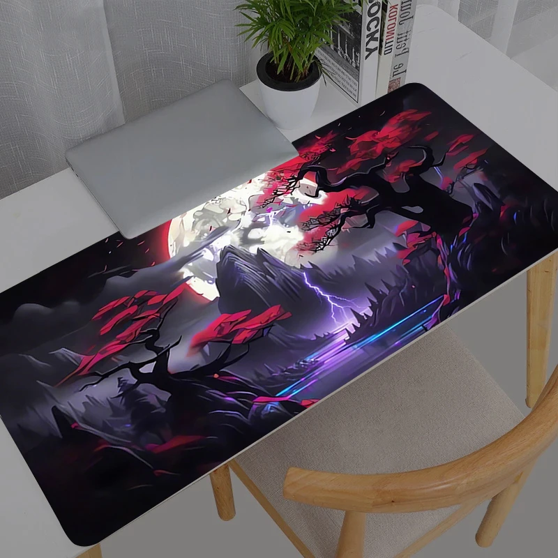 

Mouse pad scenery dark style Professional E-sports gamers speed pc Gaming Rubber keyboard notbook desk mat mousepad 800X300
