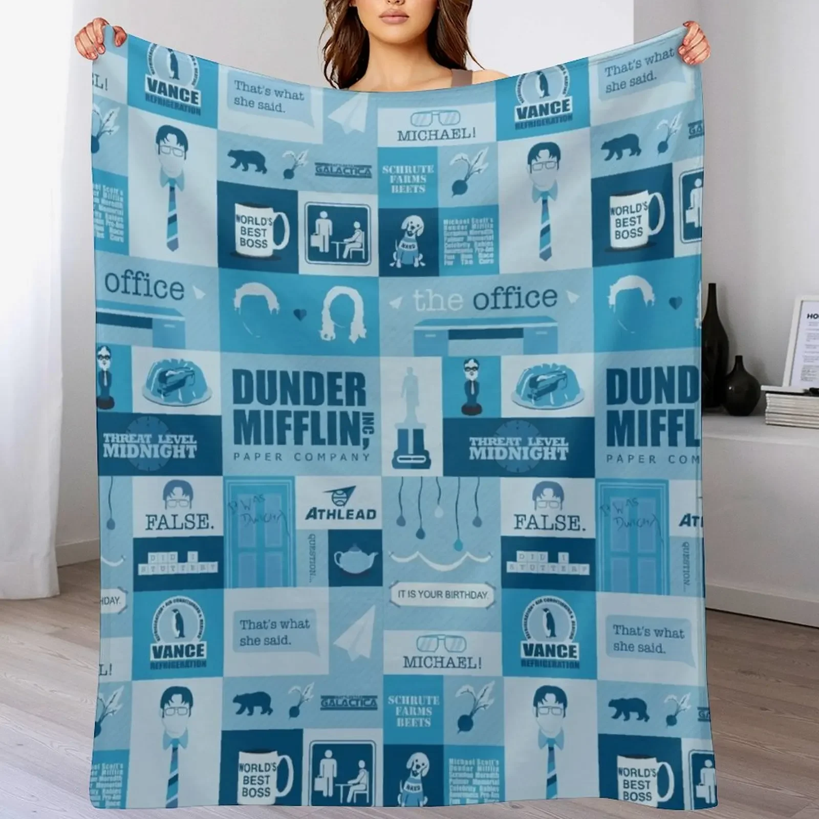 

The Office Throw Blanket Year Round Soft Comfortable Blanket for Home