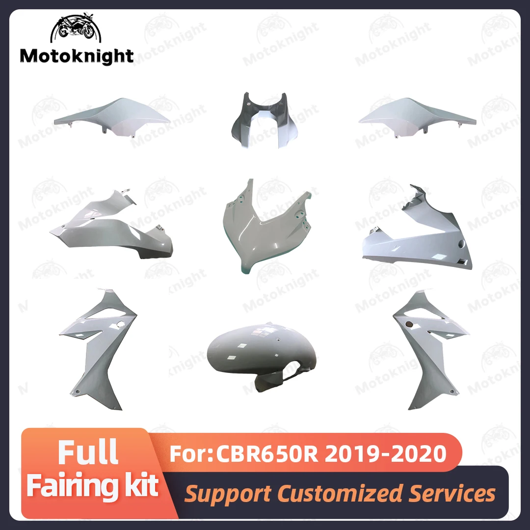 

Комплект обтекателей, подходящий для Honda CBR650R 2019 2020, полный комплект обтекателей для мотоциклов, неокрашенные комплекты кузова, новый АБС-пластик