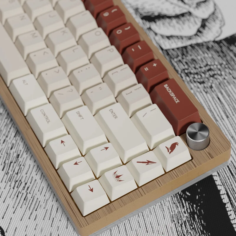 Teclas con tema de plaga MiFuny, teclas Retro PBT Cherry Profile para teclado mecánico, accesorios para jugadores, PC, portátil, regalos personalizados