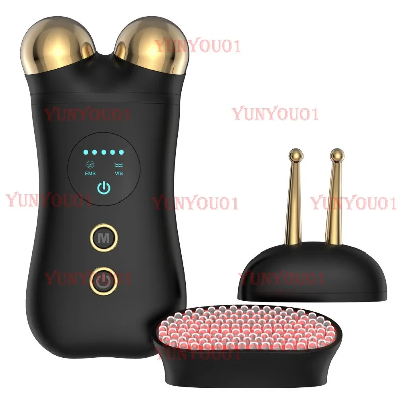 

Портативный кондиционер кожи лица 3 в 1, ролик для подтяжки глаз, EMS, микротоковый табурет