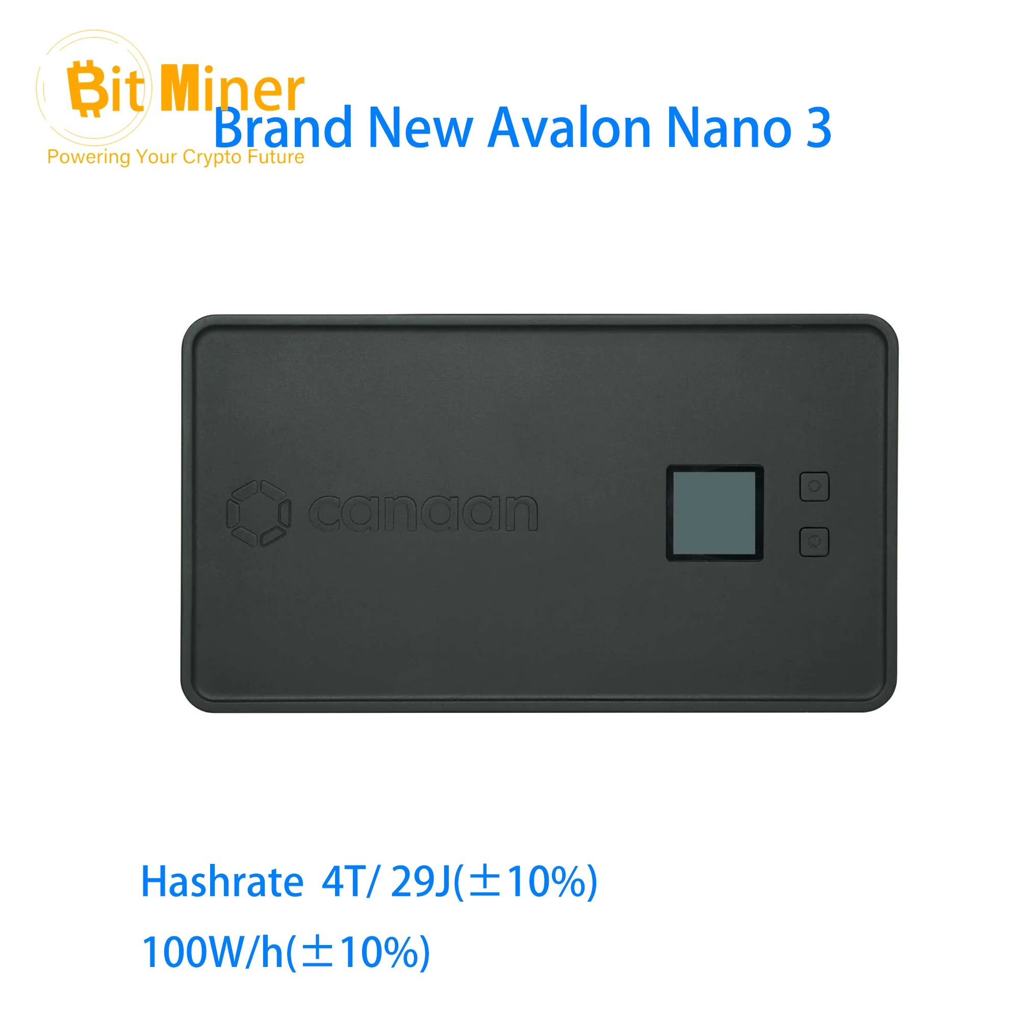 

New Avalon Nano 3 BTC Miner Solo 4Th/s BTC Home Miner Mute Bitcoin Miner with Power Supply Portable Small Heater MiniBTC Machine