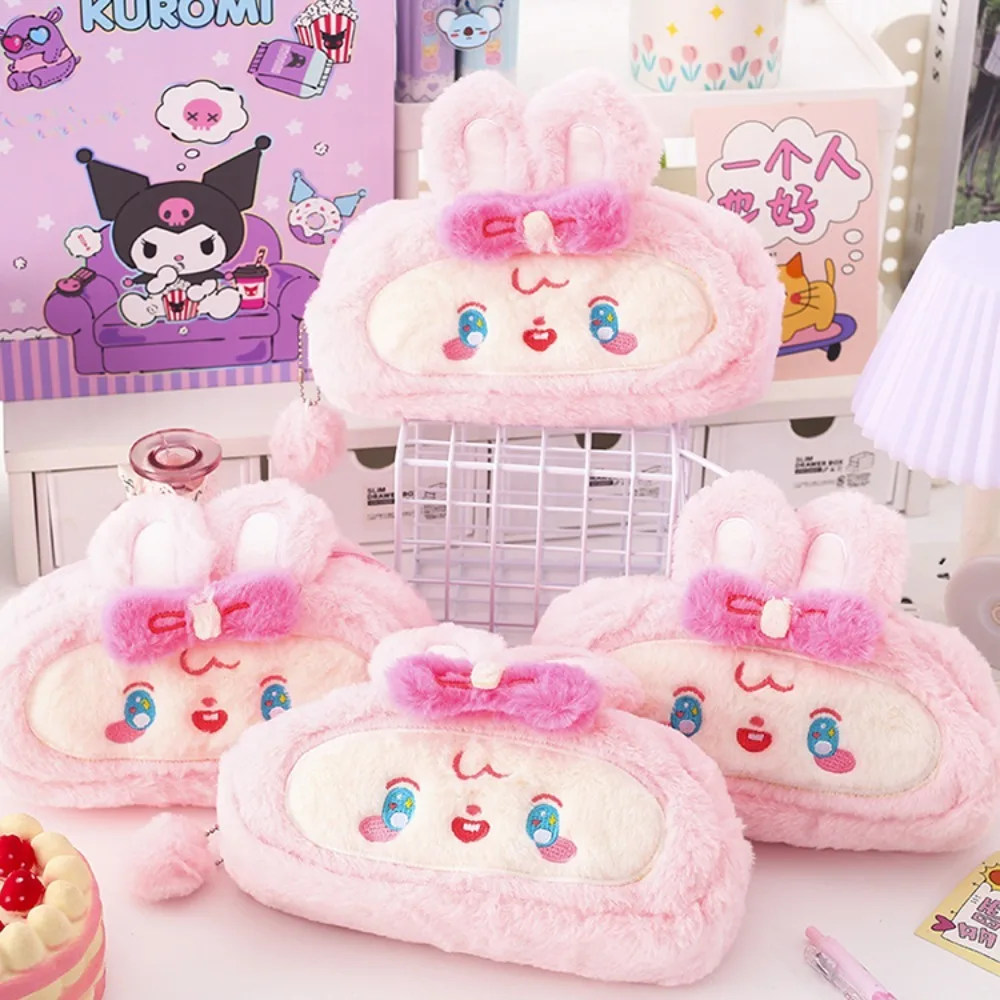 2024 astucci per matite per cartoni animati astucci per penne in peluche di grande capacità studenti multifunzionali della scatola di cancelleria Lotso