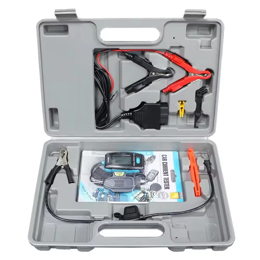 

Car Automotive Diagnostic Test Tool Circuit Tester Electric Leakage Detector Car Dark Current Tester Probe Kit Digital LCD Displ