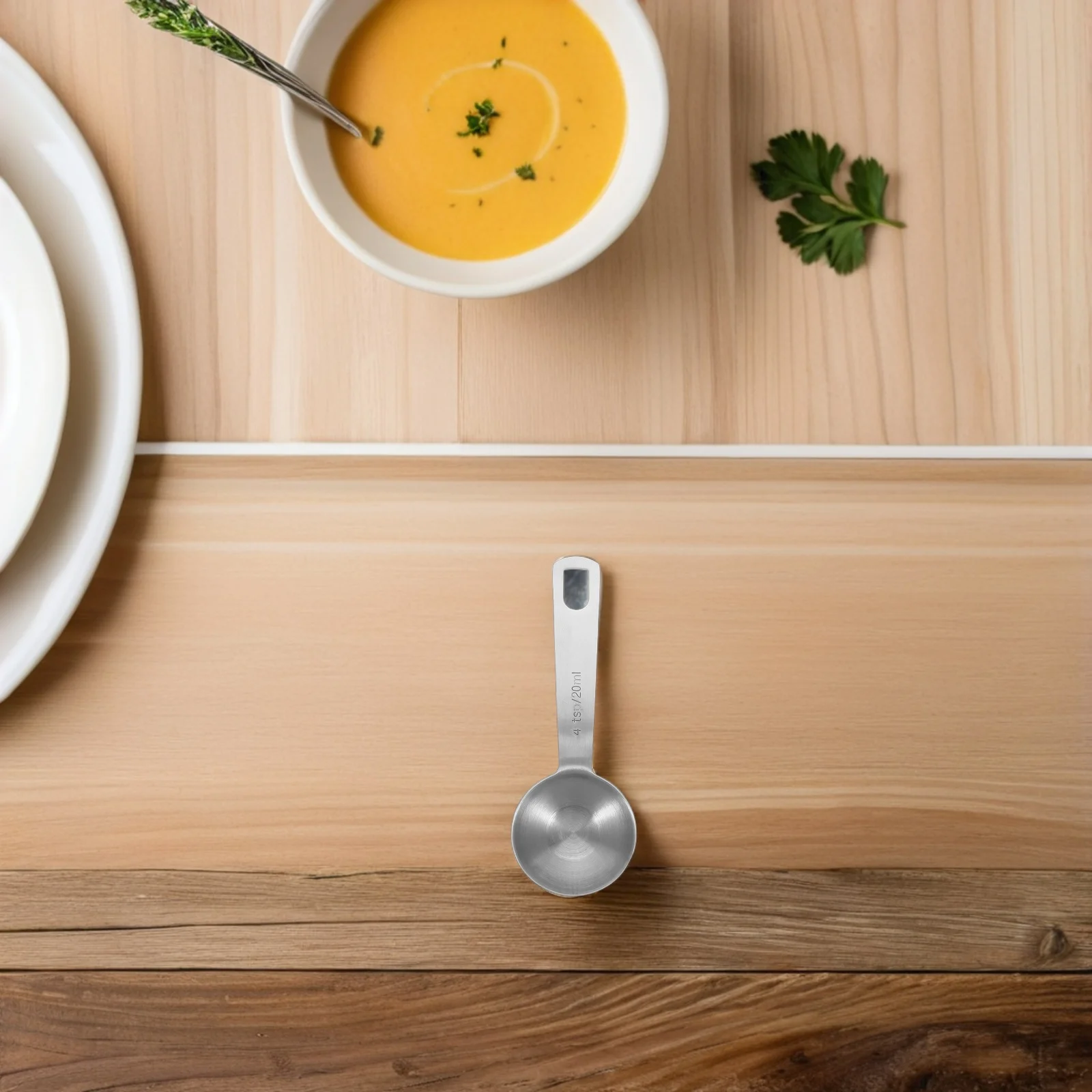 

4Pcs Stainless Steel Measuring Spoons Precision Kitchen Baking Cooking Coffee Shop Restaurant Measuring Spoon Set