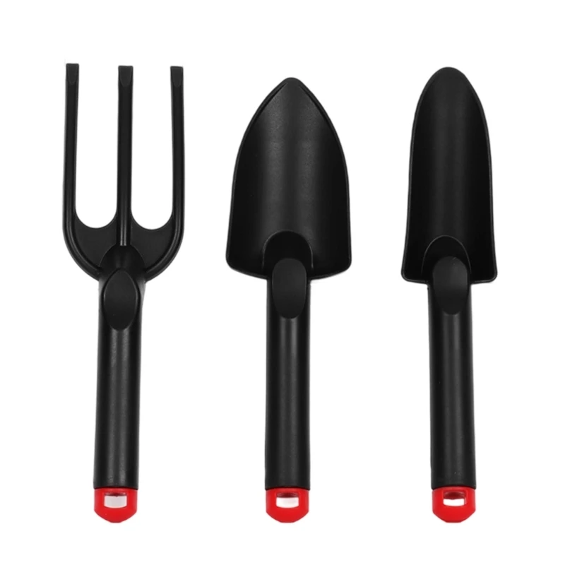 Q0KB لعبة كبيرة مستديرة البستنة Rake Toy مجموعة 3pcs على الشاطئ من أجل الأطفال الصيف