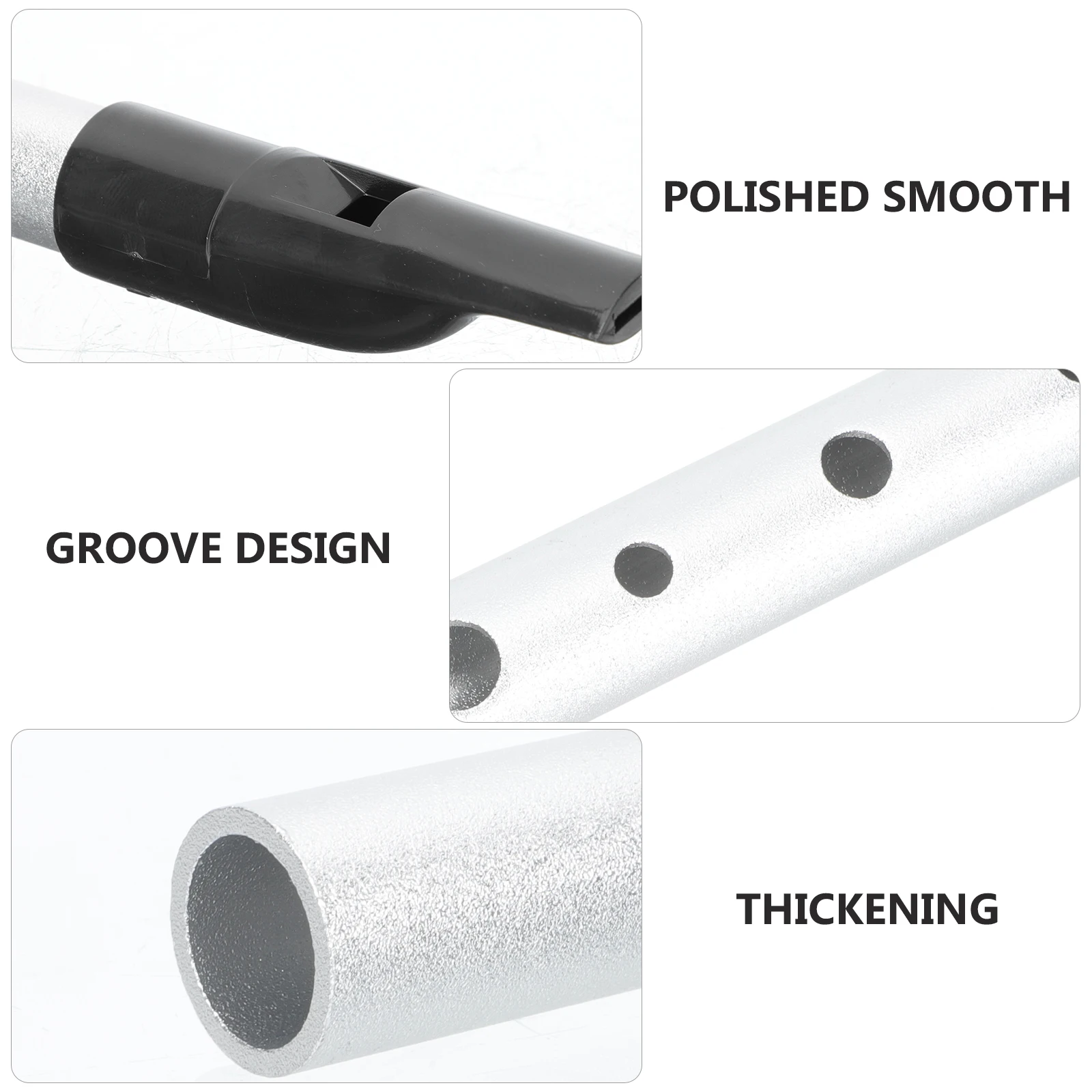 

D Whistle Fern Beginner Clarinet Professional Wind Instrument Puzzle 6-hole Metal Children