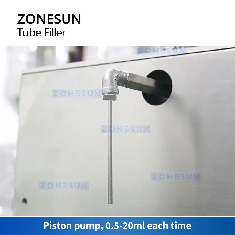 

ZONESUN ZS-TF1 0.5-20 мл Машина для розлива густых жидкостей, настраиваемый шприцевой дозатор для косметики, сывороток для лица и тюбиков с эссенциями