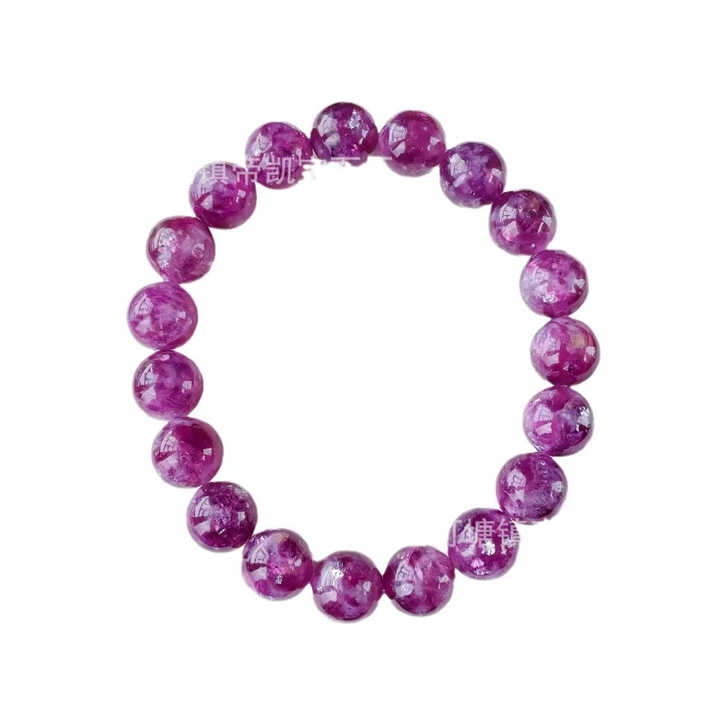 Natural Fashion Purple Grandmotherround Beads Bracelet Manufacturers