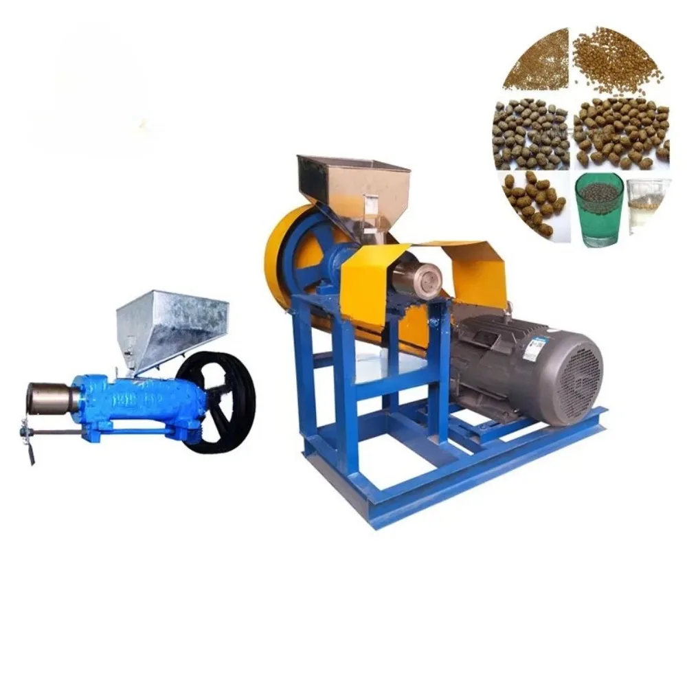 Floating Fish Feed Pellet Production Line for Making Tilapia Animal Pet Cat Dog Bird Piglets Wet Dry Food Puffing Mill Extruder