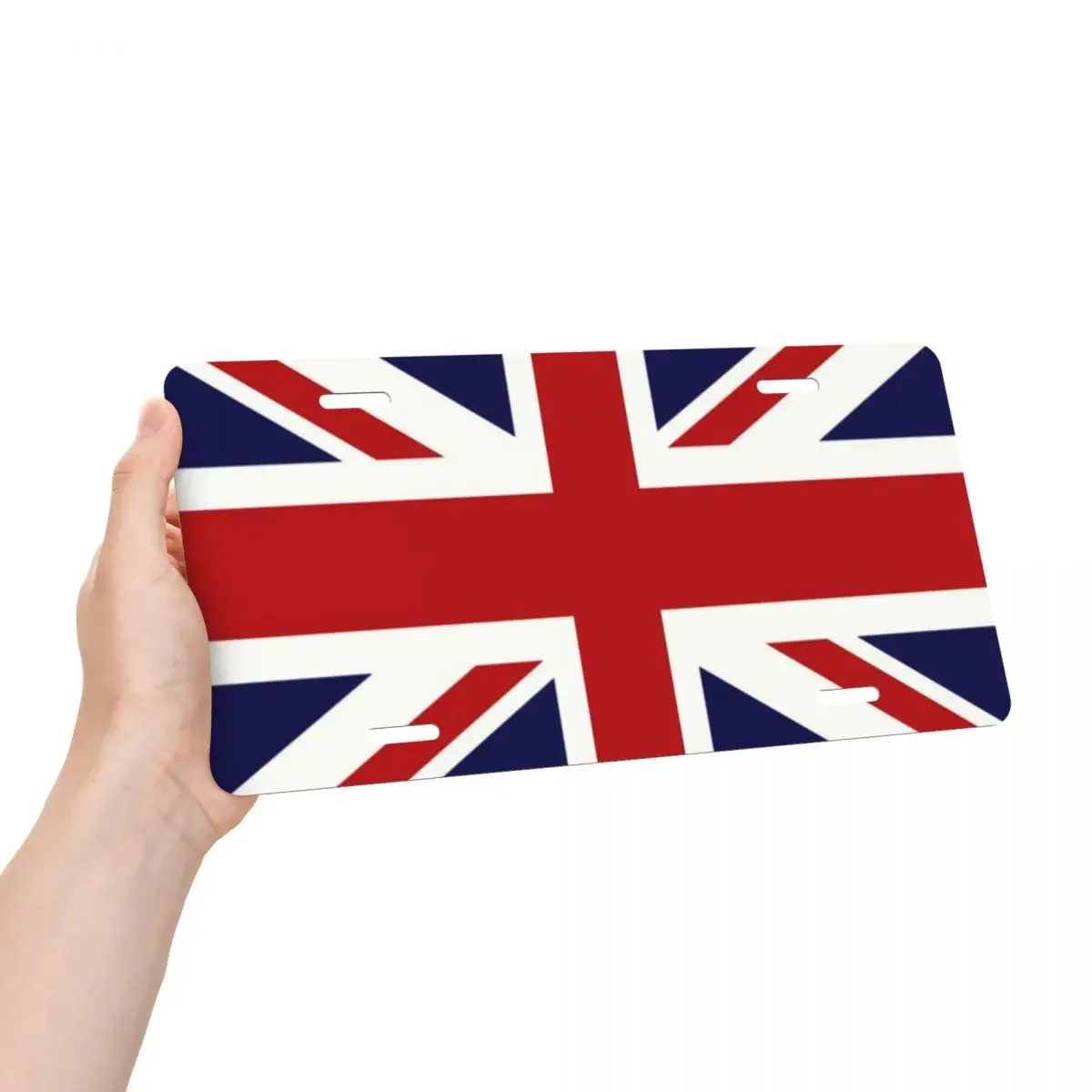 Union Jack Flag of The UK License Plate Cover Vanity Tag Personalized Decorative Car Front License Plate