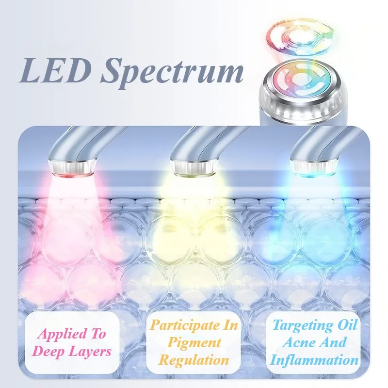 متعددة الوظائف مدلك الوجه الترددات الراديوية معدات الوجه العناية بالبشرة مدلك الوجه المحمولة الاستخدام المنزلي أجهزة التجميل #3