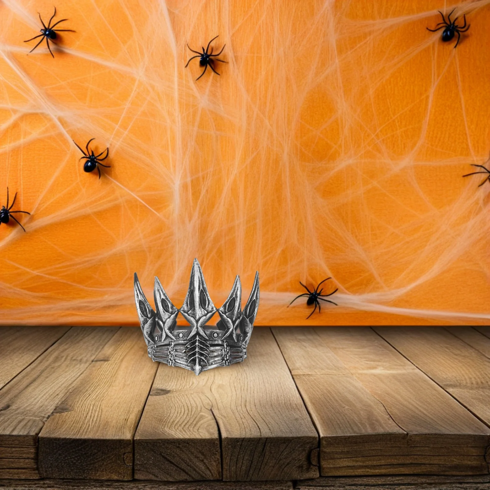 Cosplay Krone für Erwachsene Männer Party Krone für Halloween Gothic Krone Vintage Mittelalter Abschlussball Kopfschmuck Kostüm Zubehör für Männer
