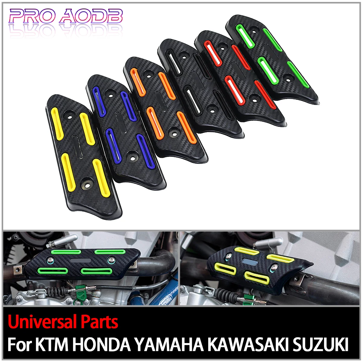 4 STROKE Exhaust Heat Shield Protector For KTM EXC-F 350 SXF 250 SMR 450 XCF 500 XCFW HUSQVARNA SHERCO Yamaha Honda CRF Suzuki