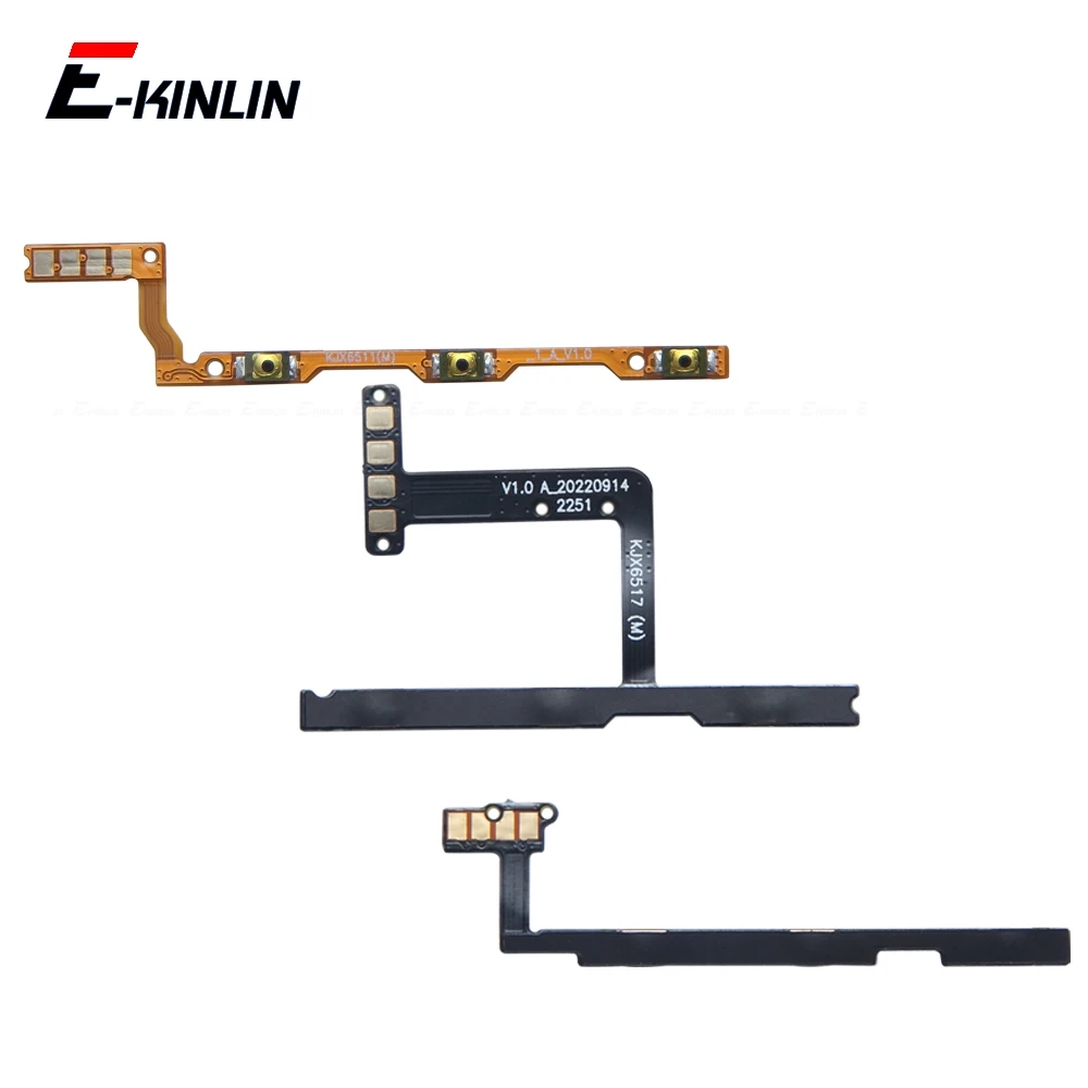 Mute Switch Power Key Ribbon Repair Parts For infinix Smart 4 4C 5 Pro 6 HD Plus 7 8 9 2021 Volume Button Control Flex Cable