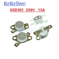 KSD301 250V 15A 200C 210C 220C 230C 245C 250C Celsius Degree Normally closed Thermostat Temperature Thermal Control Switch