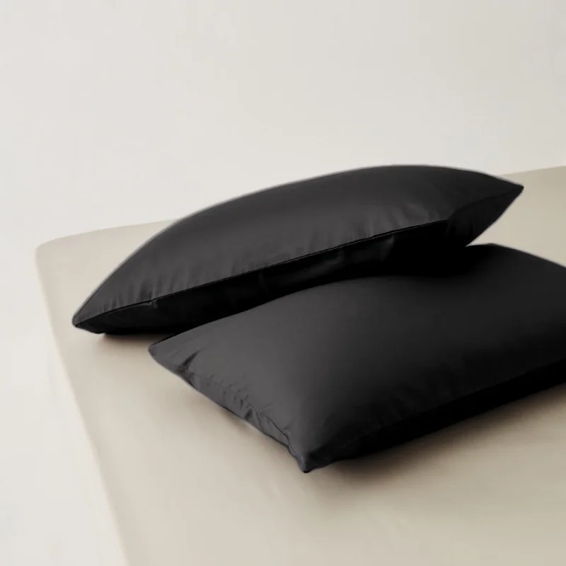 2pcs Silky Bamboo Lyocell  Fiber Pillowcase Smooth Soft Breathable Summer Cool Feeling Bed Pillow Case 48*74cm Drop Shipping