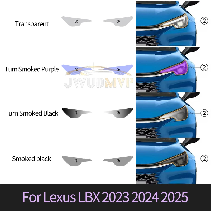 

Для Lexus LBX 2023 2024 2025 защитная пленка для фар ТПУ PPF предварительно вырезанные аксессуары прозрачная фотохромная