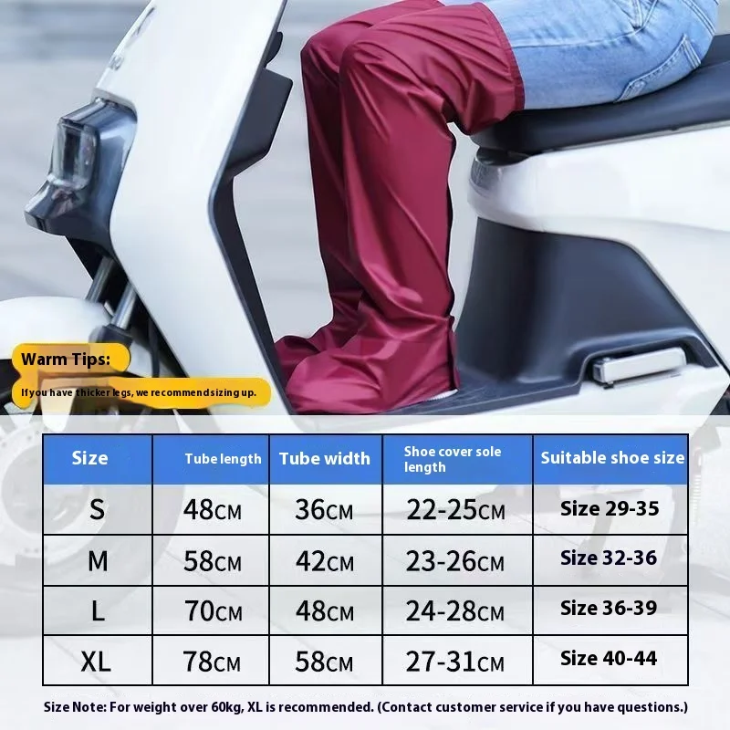 

Shoe Cover Outdoor Riding High Tube Waterproof Foot Cover Without Sole Long Tube Anti-riot Rain Shoe Cover Electric Motorcycle