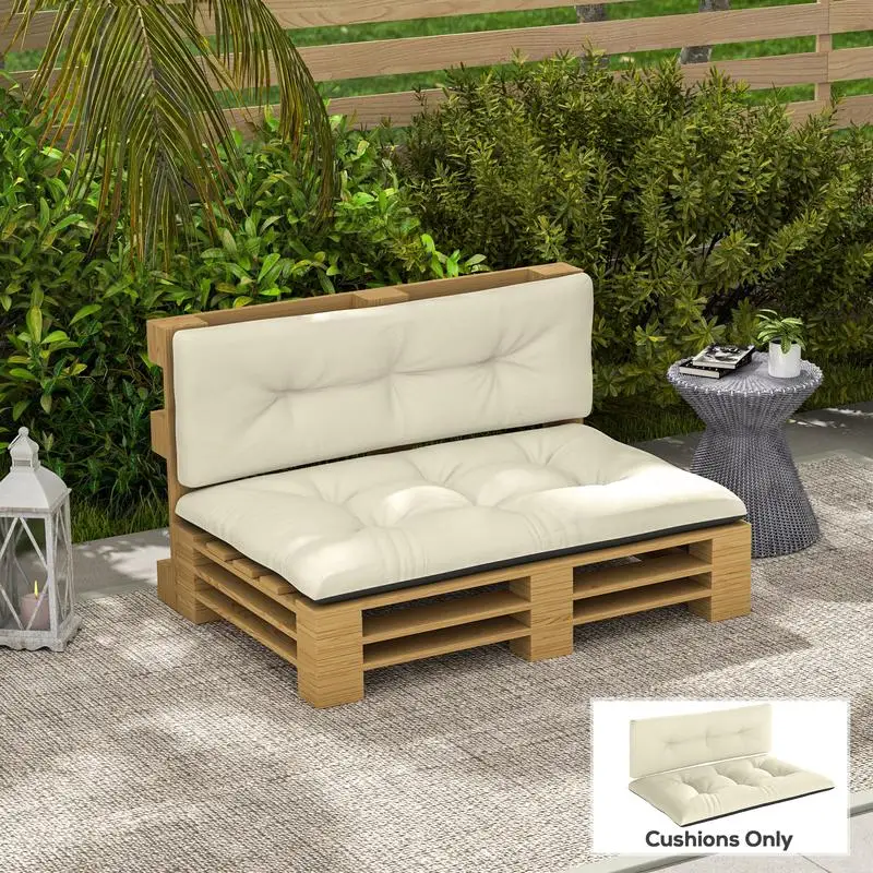 Outsunny 2 Seater Pallet Cushions Outdoor 3.9