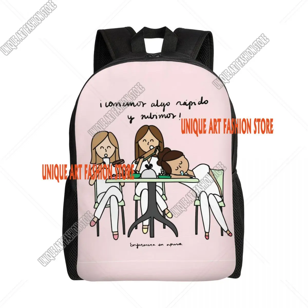 Enfermera En Apuros Doctor Nurse Medical Laptop Backpack Men Women Fashion Bookbag for School College Students Bag