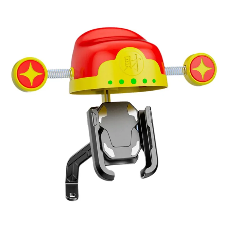 

A77Q-Funny Bicycle Motorcycle Phone Holder Outdoor Cycling Navigation Stand Sunscreen Rainproof For Smartphone Stand