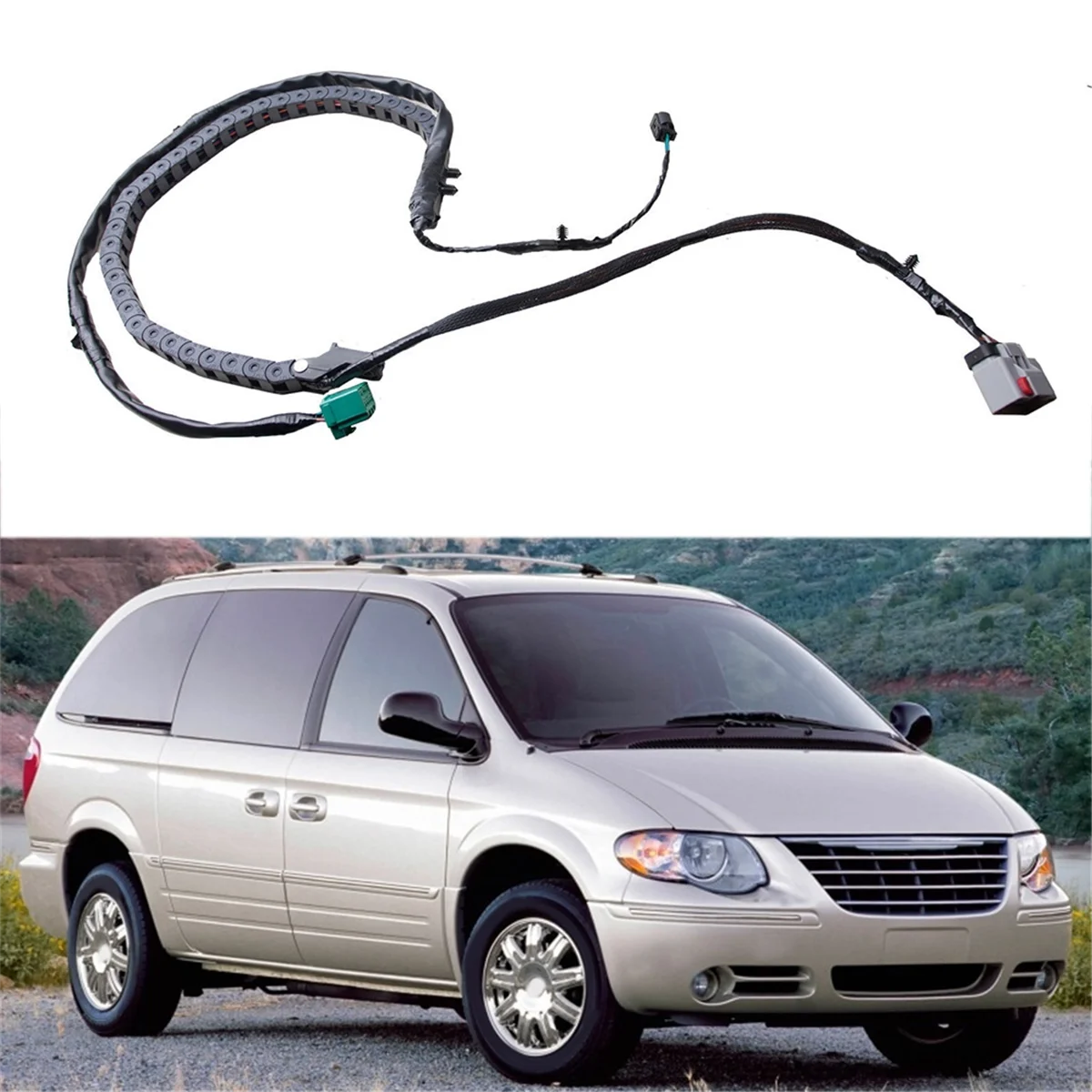 For Chrysler Town & Country Dodge Grand Caravan 08 09 Power Sliding Door Wiring 68043222AB Right